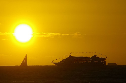 Sunset cruise boat