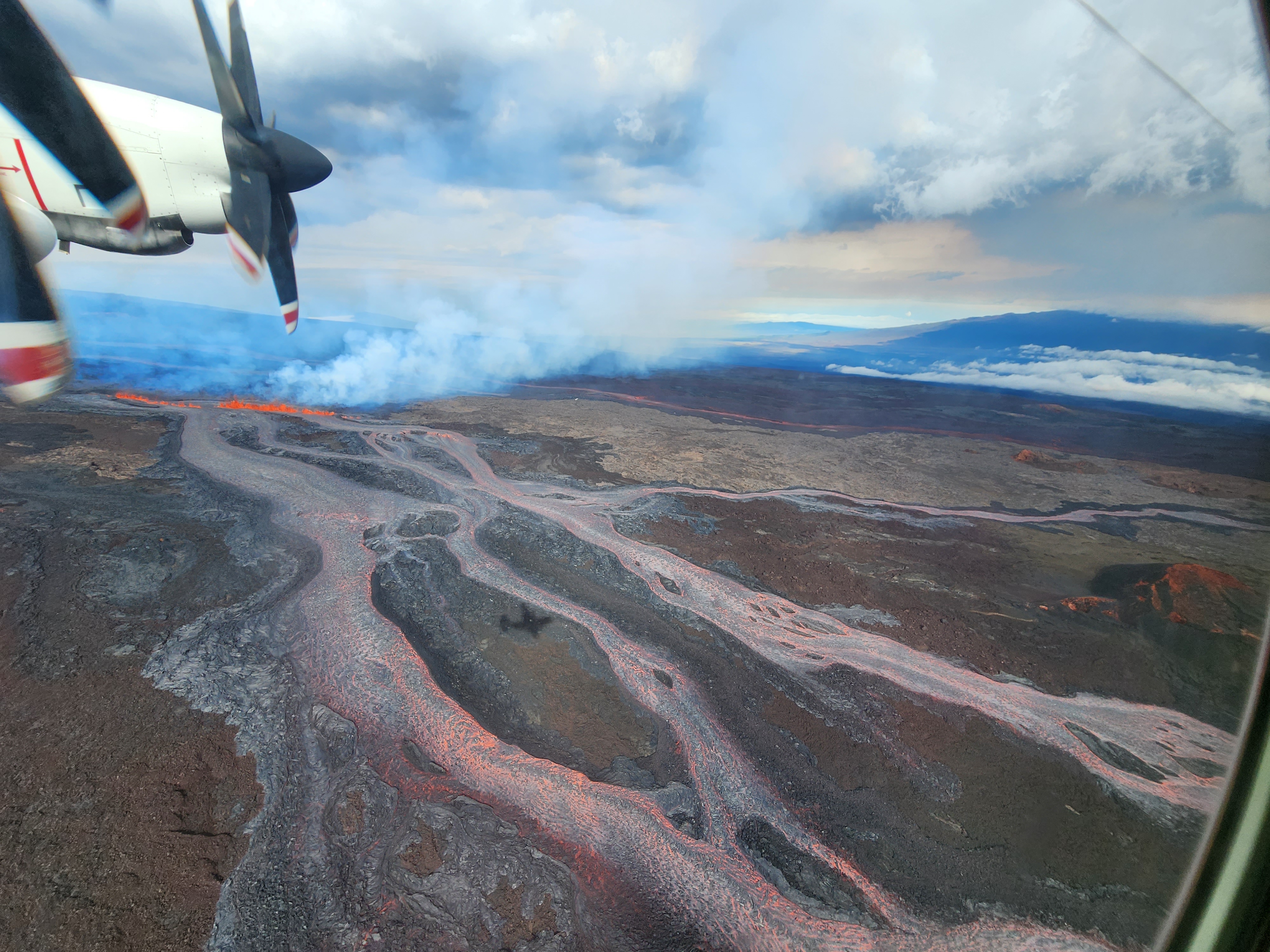 Lava flow on Mauna Loa