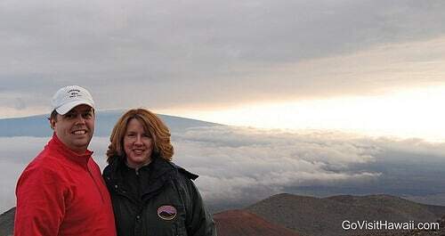 view of Mauna Loa from Mauna Kea