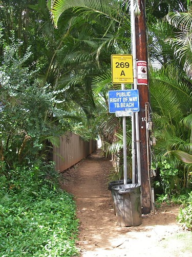 Beach Access off Papaiola Road to Lost Beach Camp