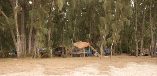 Beach Camp on Oahu Where Lost is Filmed