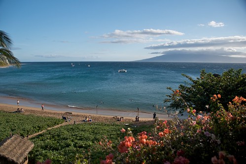 Kaanapali Beach in the Morning from Maui Sheraton