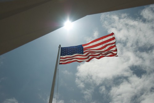 Old Glory Flying at the USS Arizonia Memorial