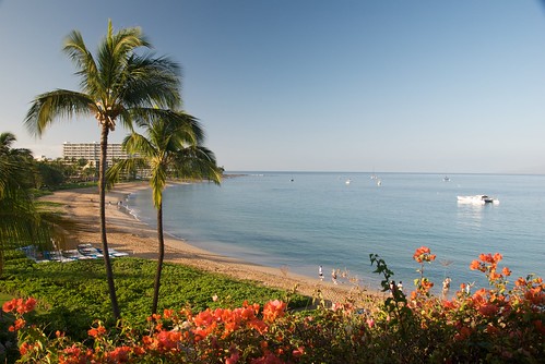 Kaanapali Beach in the Morning from Maui Sheraton