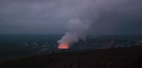 Halemaumau at dusk