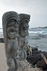 Ki'i keeping guard at Puuhonua o Honaunau National Historical Park