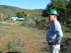 Kieth Robinson surveys his preservation garden