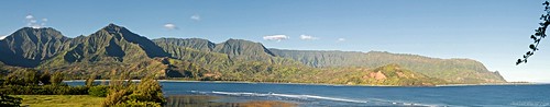 Hanalei Bay Panorama From Princeville