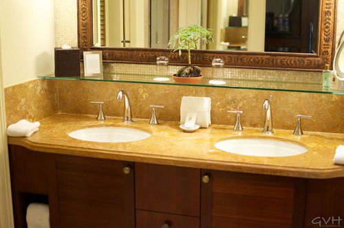 Double sinks at Ritz-Carlton Kapalua