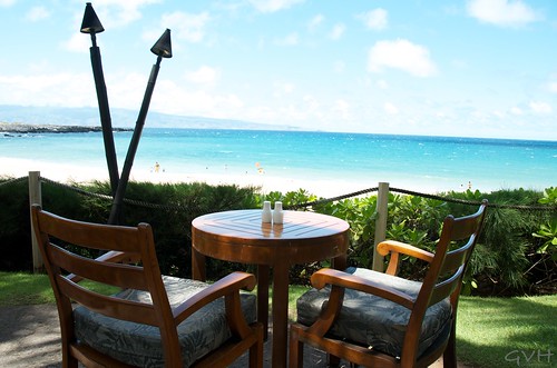 Lunch view from Ritz-Carlton Kapalua Beach House Restaurant