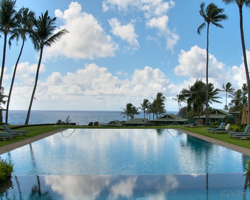 Pool on Sea Cottage side of Travaasa Hana