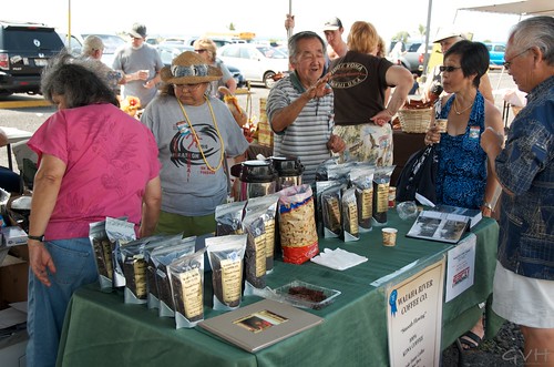 Kona Coffee sampling & vendor at Kona Coffee Festival