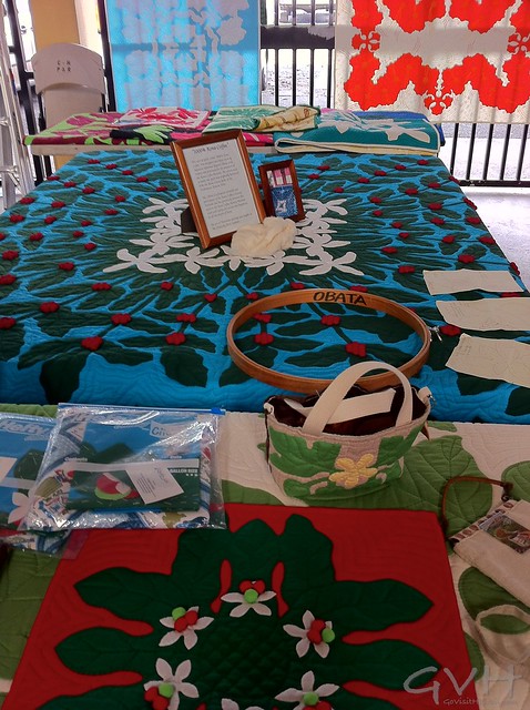 Quilt making at Kona Coffee Festival