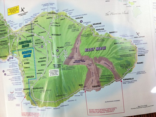 Maui Drive Guide Map