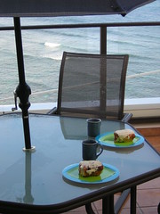 Breakfast on the lanai in Princeville