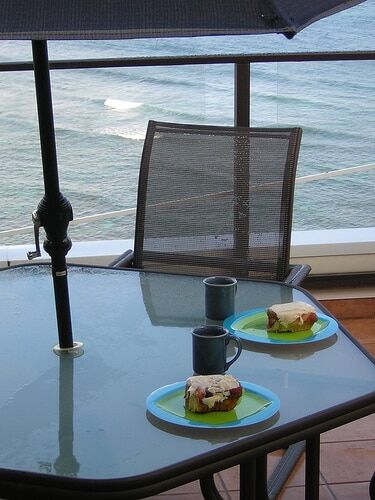 Cinnamon rolls and coffee for breakfast