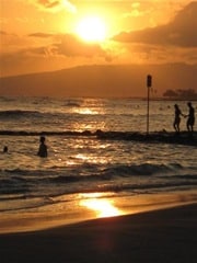 waikiki sunset 2 June 2008