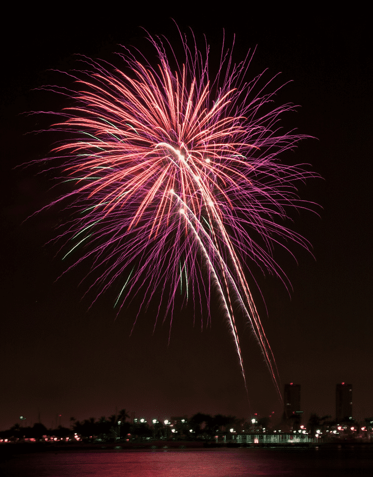 Fireworks over Waikiki